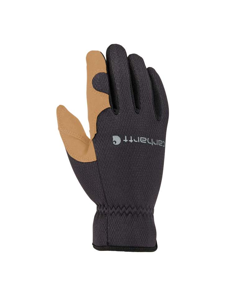 Men's High Dexterity Open Cuff Glove BBY-Black Barley | Carhartt GD0794M
