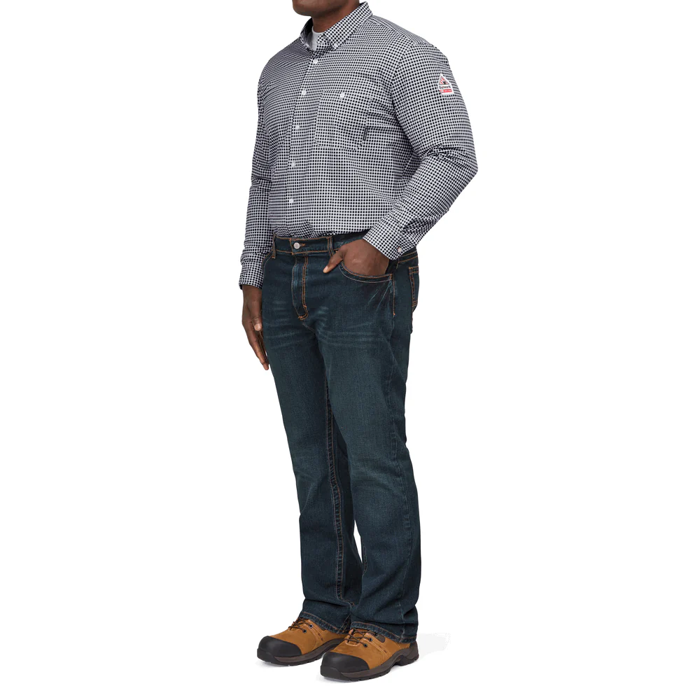 Men's Relaxed Bootcut Jean With Stretch - SD-Sanded Denim | Bulwark PSJ2