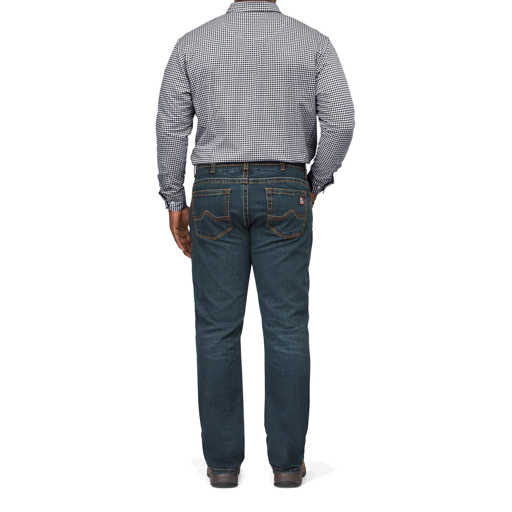 Men's Relaxed Bootcut Jean With Stretch - SD-Sanded Denim | Bulwark PSJ2 - Image 2