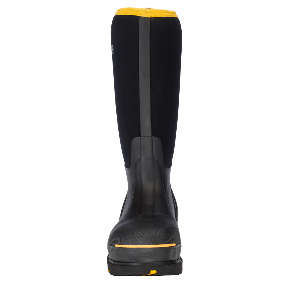 MEN'S STEEL TOE HI BOOT - BK-Black & Yellow | Dryshod STTUHBK - Image 5
