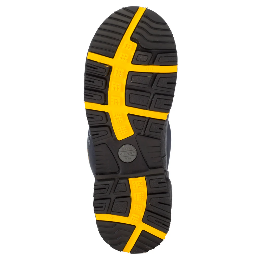 MEN'S STEEL TOE HI BOOT - BK-Black & Yellow | Dryshod STTUHBK - Image 6