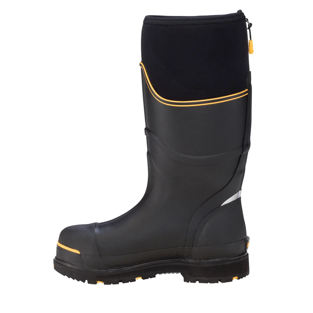 MEN'S STEEL TOE MAX BOOT - BK-Black & Yellow | Dryshod STMUHBK - Image 2