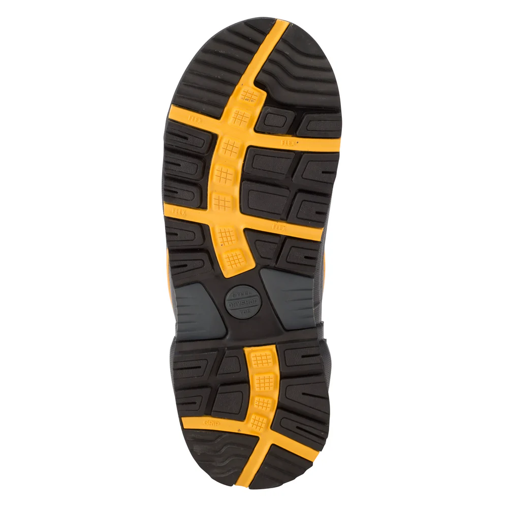 MEN'S STEEL TOE MAX BOOT - BK-Black & Yellow | Dryshod STMUHBK - Image 6