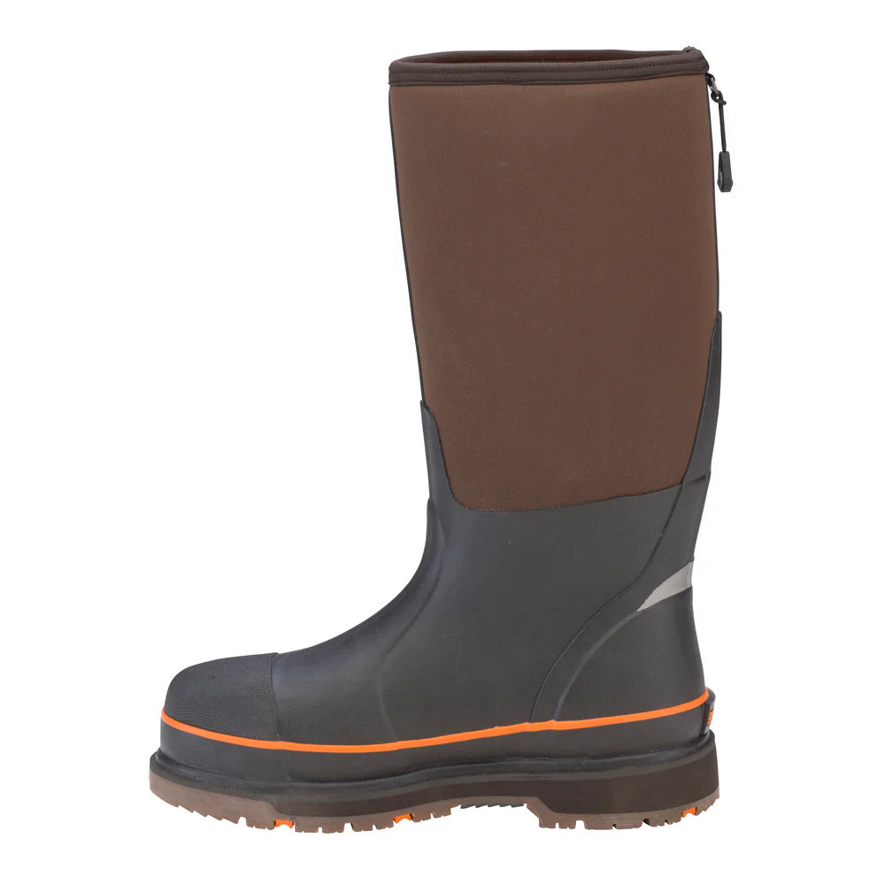 MEN'S STEEL TOE MID TEMP BOOT - BR-Brown & Orange | Dryshod STTUHBR - Image 2
