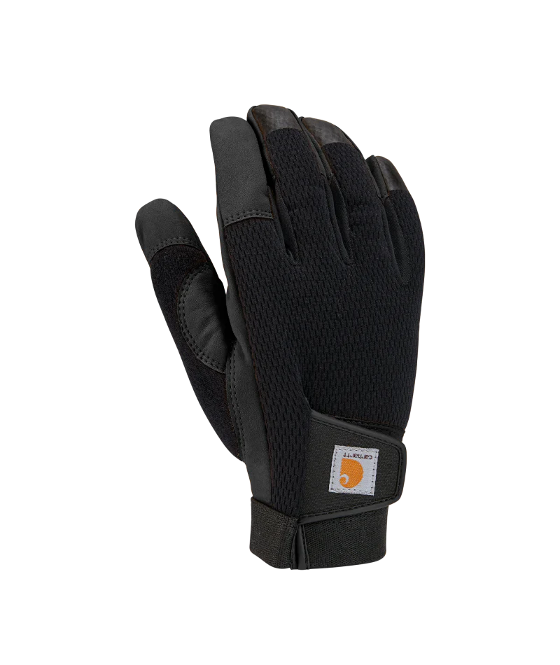 Men's Synth Leather High Dexterity Touch Sensitive Secure Cuff BLK-Black | Carhartt GD0779M
