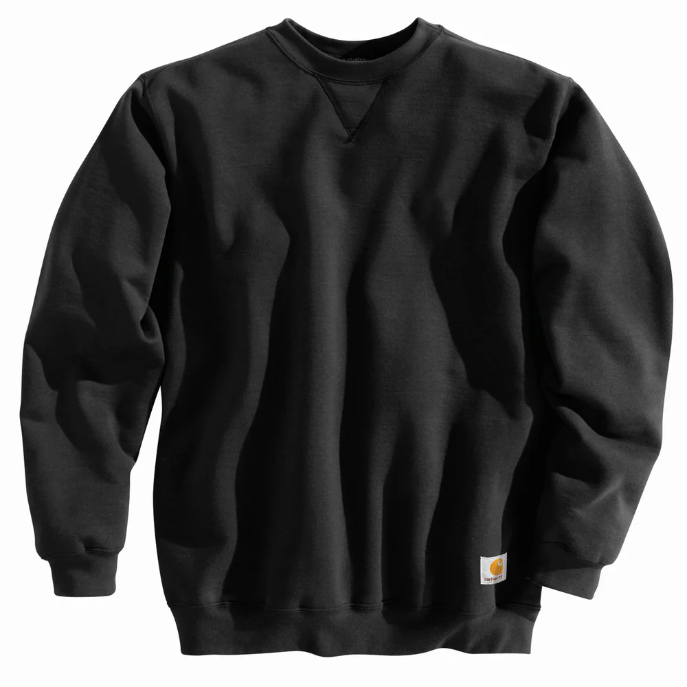 MIDWEIGHT CREWNECK SWEATSHIRT - BLK-Black | Carhartt K124 - Image 2