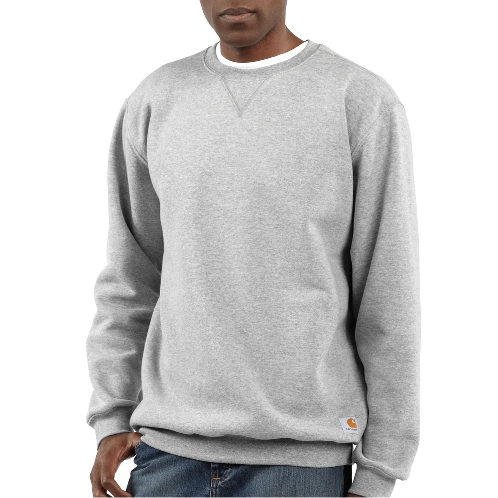 MIDWEIGHT CREWNECK SWEATSHIRT - HGY-Heather Gray | Carhartt K124