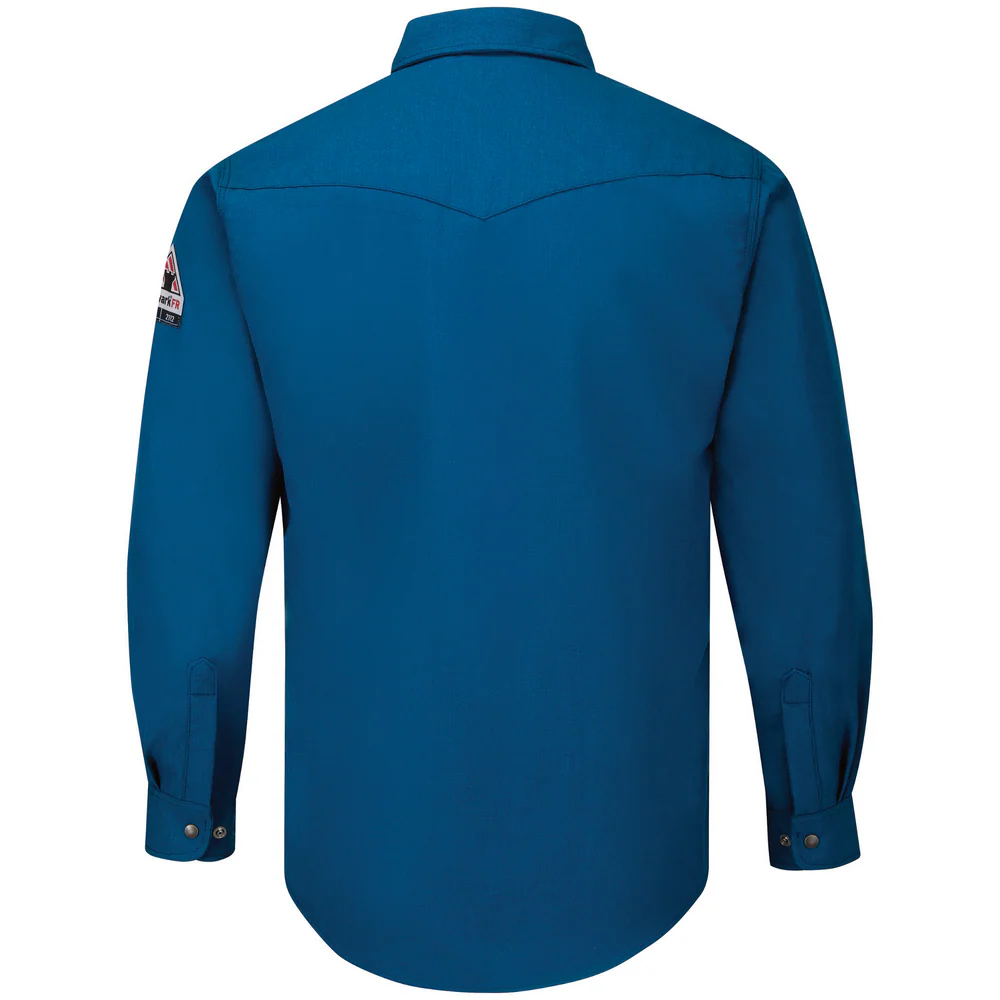 MIDWEIGHT FR NOMEX SNAP-FRONT SHIRT - RB-Royal Blue | Bulwark SNS6 - Image 2