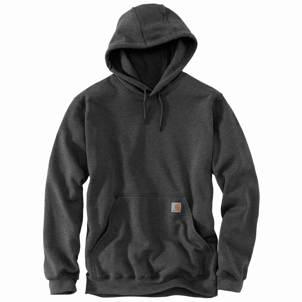 MIDWEIGHT HOODED SWEATSHIRT - 026-Carbon Heather | Carhartt K121 - Image 2