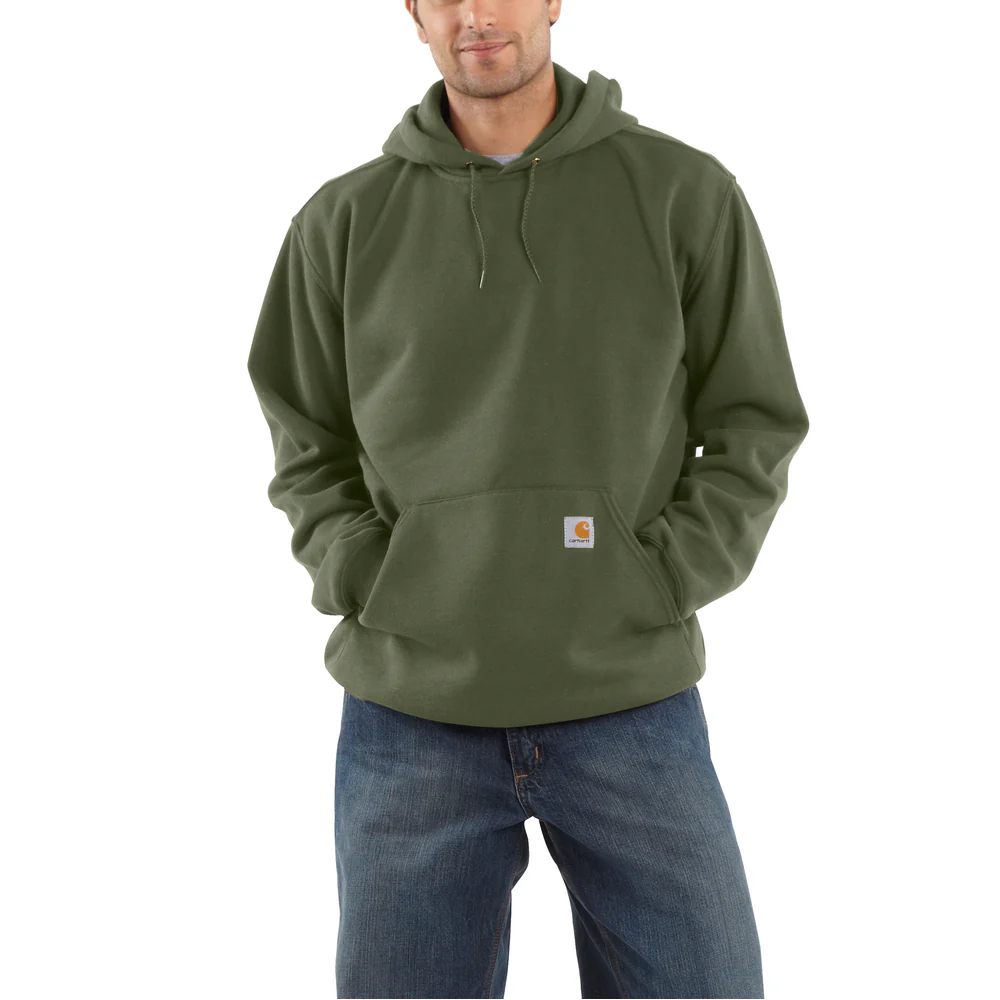 MIDWEIGHT HOODED SWEATSHIRT - 316-Moss | Carhartt K121