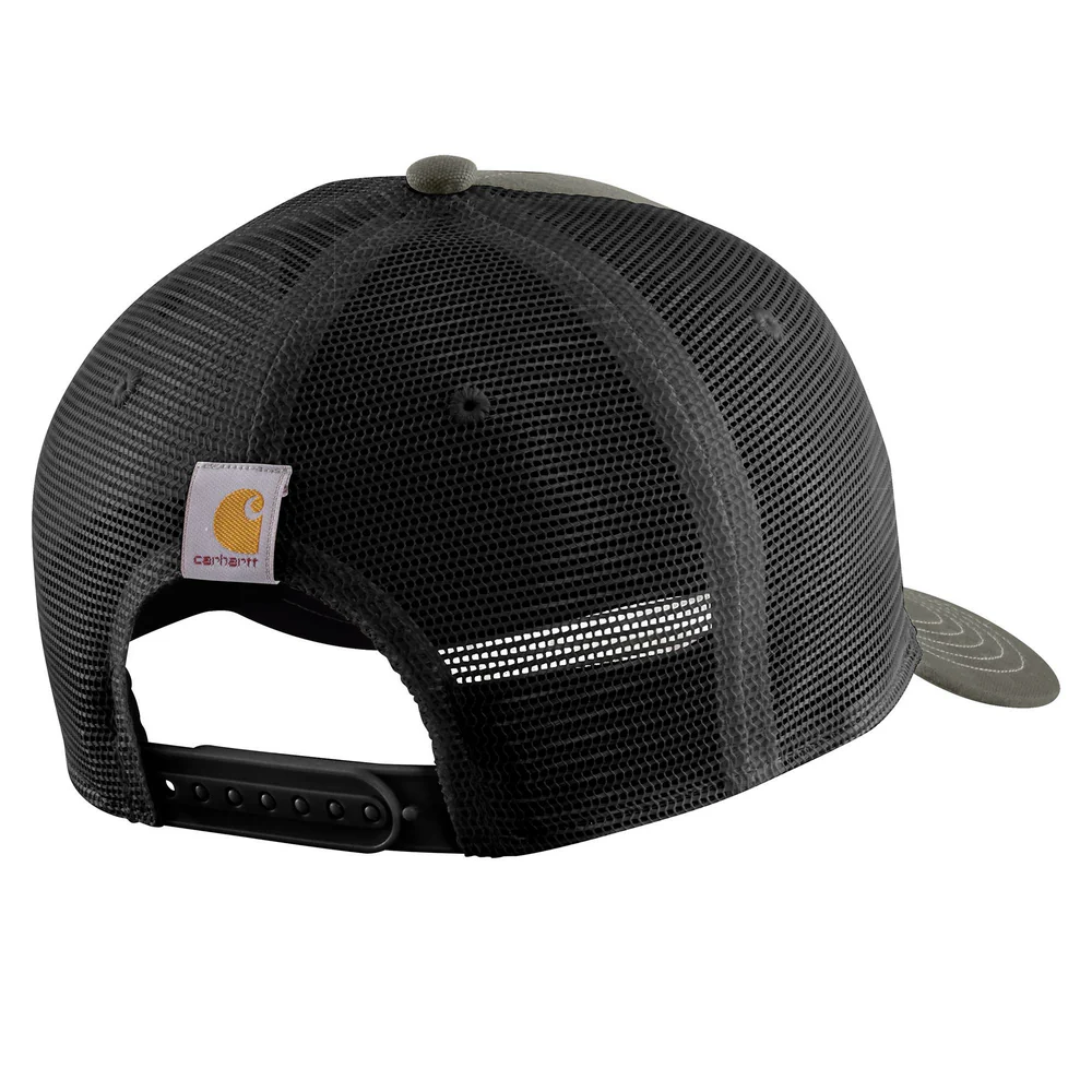 Montana Canvas Mesh-Back Longhorn Patch Cap - DOV-Dusty Olive | Carhartt 106343