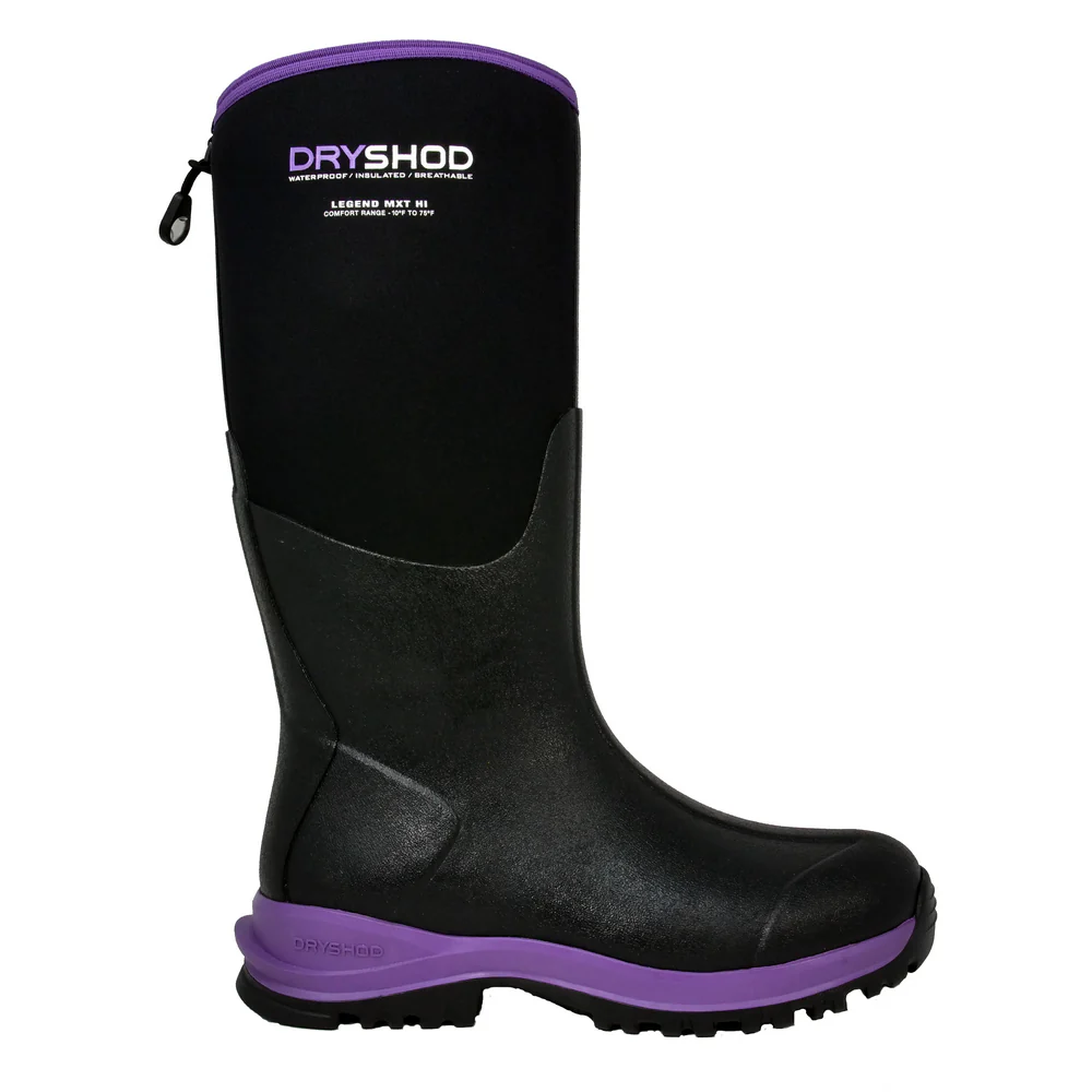 MXT LEGEND ADVENTURE BOOTS - BKPP-Black & Purple | Dryshod LGXWHBKPP - Image 2