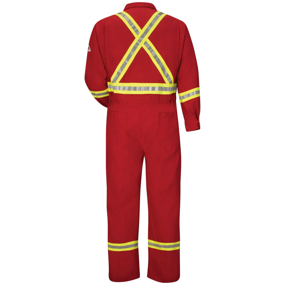 NOMEX FR DELUXE COVERALL WITH TRIM - RD-Red | Bulwark CNBC - Image 2