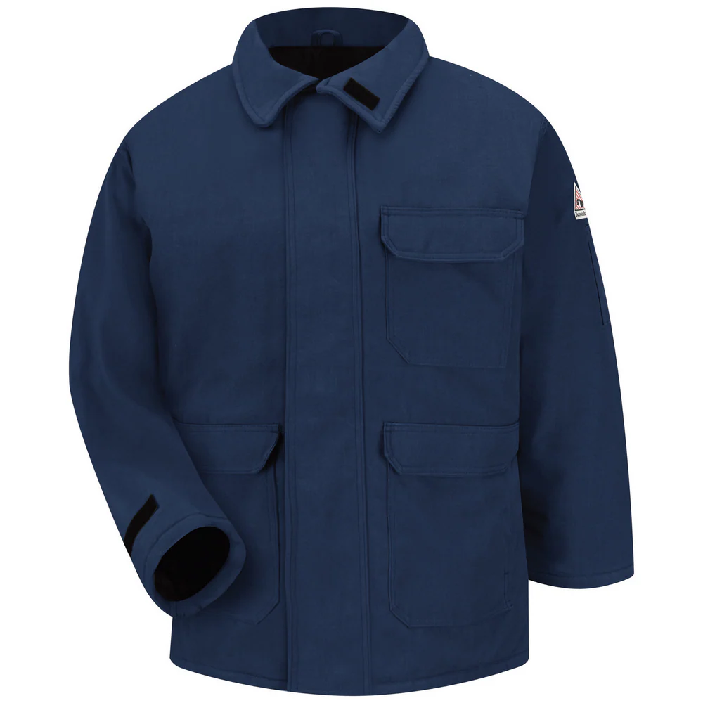 NOMEX FR INSULATED DELUXE PARKA - NV-Navy | Bulwark JNP2