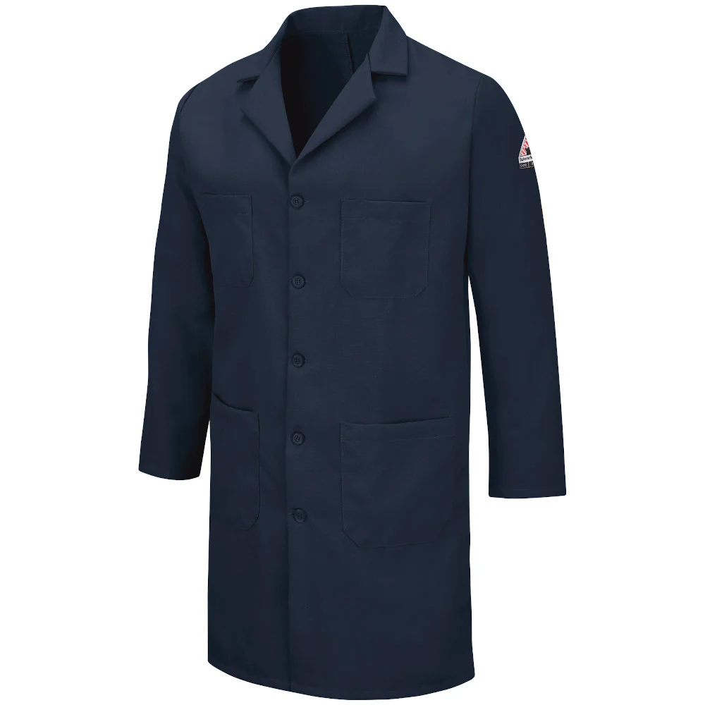NOMEX FR LAB COAT - NV-Navy | Bulwark KNL2 - Image 2