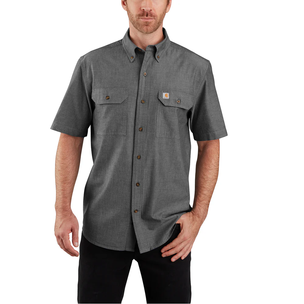 ORIGINAL FIT SHORT SLEEVE SHIRT - BKC-Black Chambray | Carhartt 104369