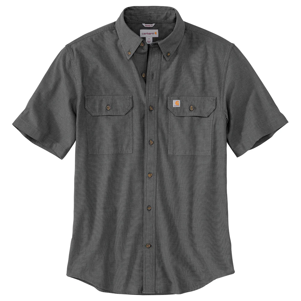 ORIGINAL FIT SHORT SLEEVE SHIRT - BKC-Black Chambray | Carhartt 104369 - Image 2