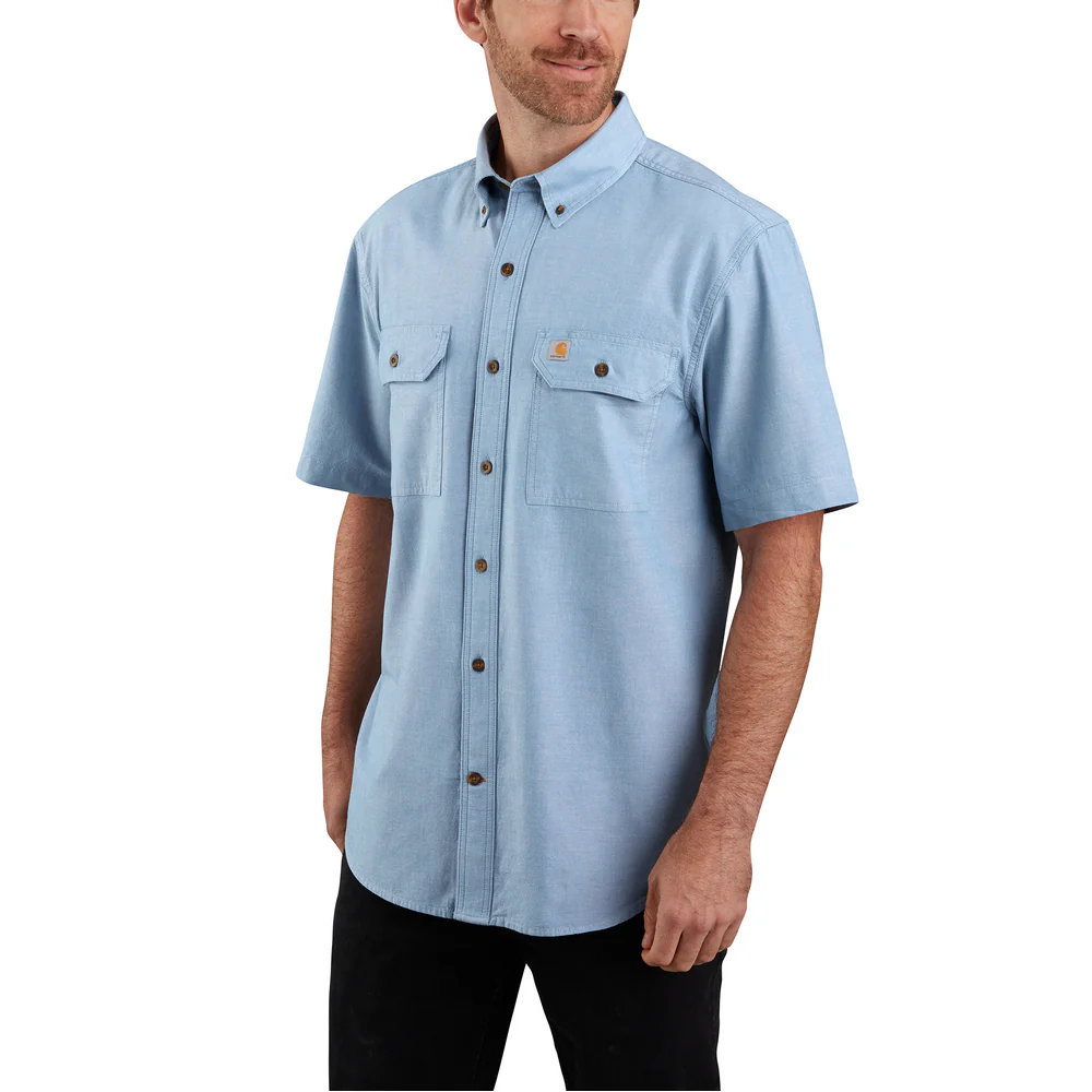 ORIGINAL FIT SHORT SLEEVE SHIRT - CBL-Blue Chambray | Carhartt 104369
