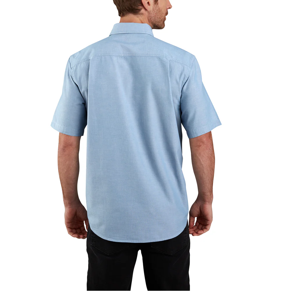 ORIGINAL FIT SHORT SLEEVE SHIRT - CBL-Blue Chambray | Carhartt 104369 - Image 3