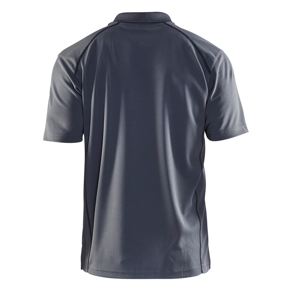 POLO SHORT SLEEVE SHIRT - 9400-Grey | Blaklader 34511051 - Image 2