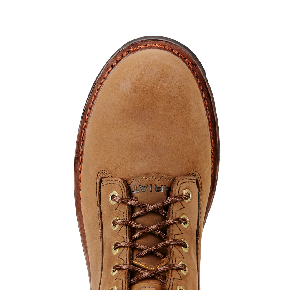 POWERLINE 8-INCH COMPOSITE TOE WATERPROOF INSULATED BOOT - 200-Brown | Ariat 10018567 - Image 4