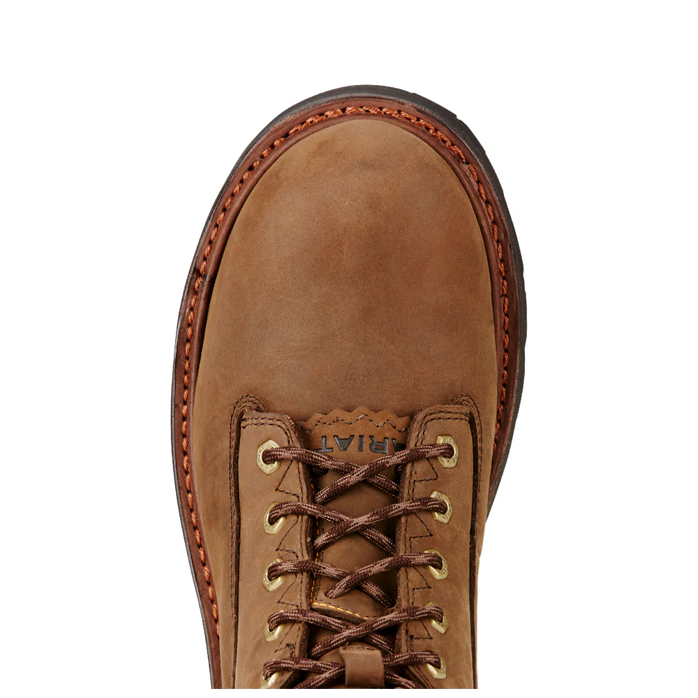 POWERLINE 8-INCH WATERPROOF BOOT - 200-Brown | Ariat 10018563 - Image 4