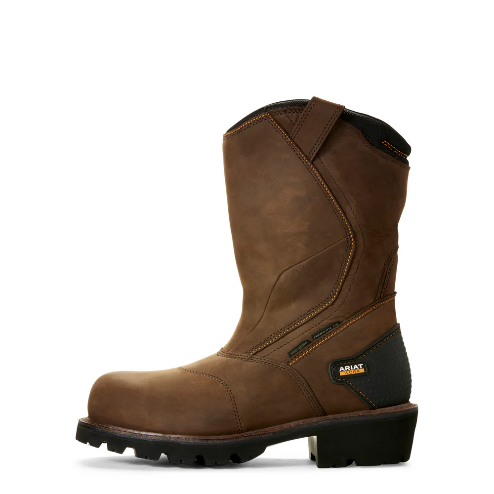 POWERLINE COMPOSITE TOE WATERPROOF INSULATED BOOT - 200-Brown | Ariat 10018569 - Image 2