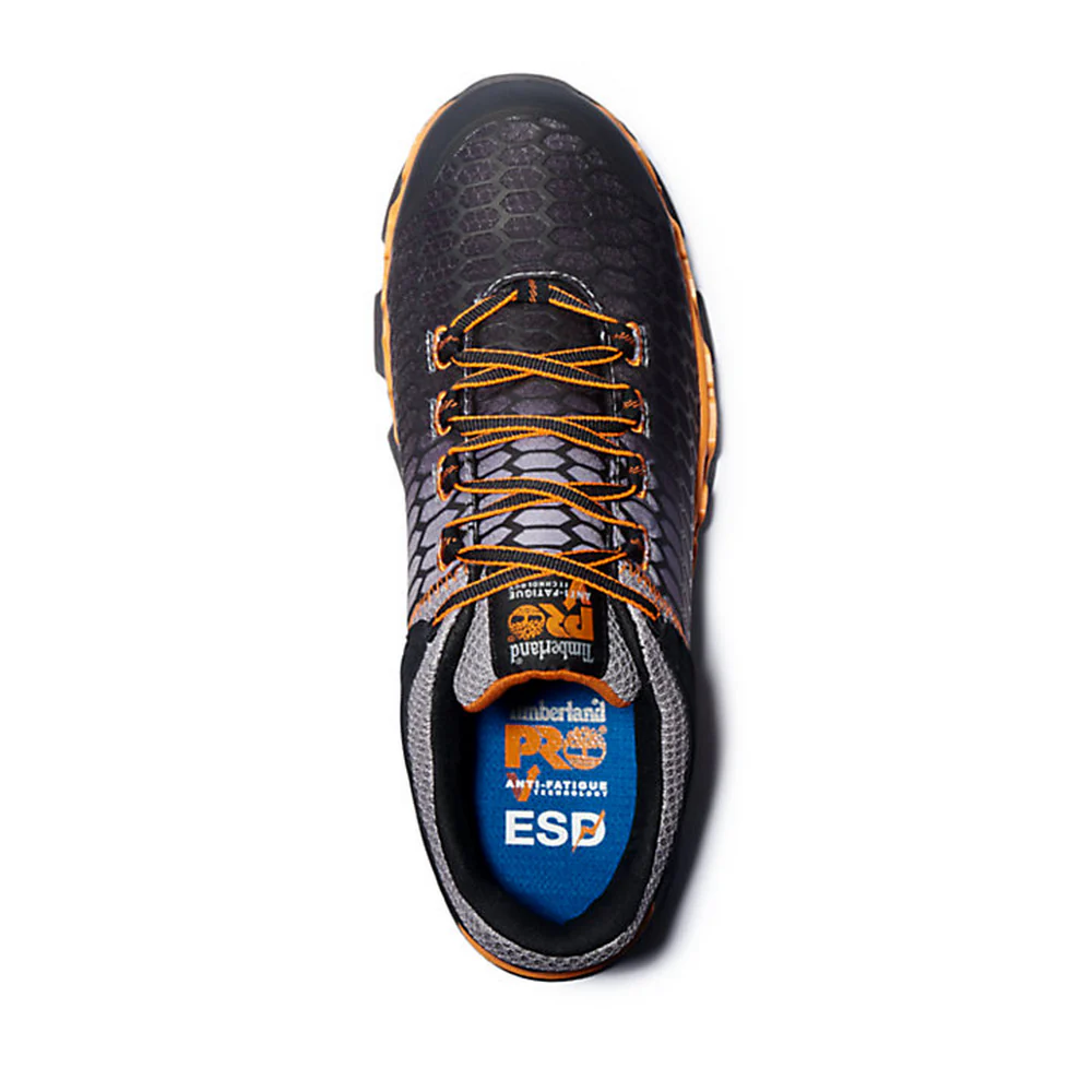 POWERTRAIN SPORT ALLOY SAFETY TOE BREATHABLE SHOE - 065-Gray Orange | Timberland PRO TB0A1GT9 - Image 2