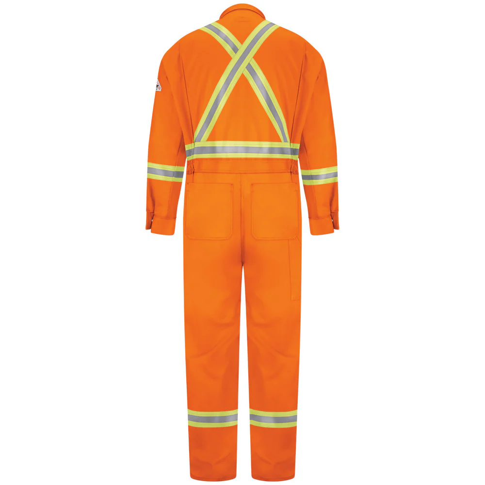PREMIUM FR COVERALL WITH REFLECTIVE TRIM - OR-Orange | Bulwark CLBC - Image 2