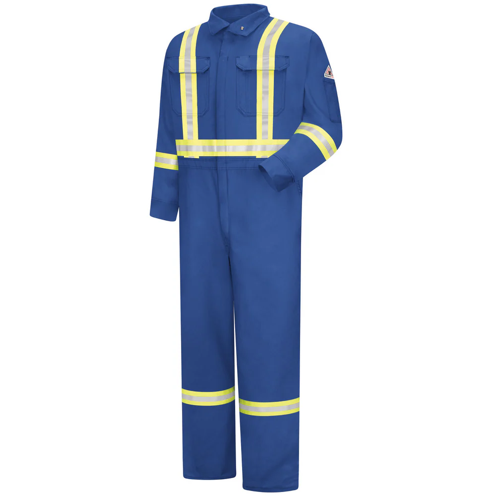 PREMIUM LIGHTWEIGHT COOLTOUCH COVERALL WITH REFLECTIVE TRIM - RB-Royal Blue | Bulwark CMBC