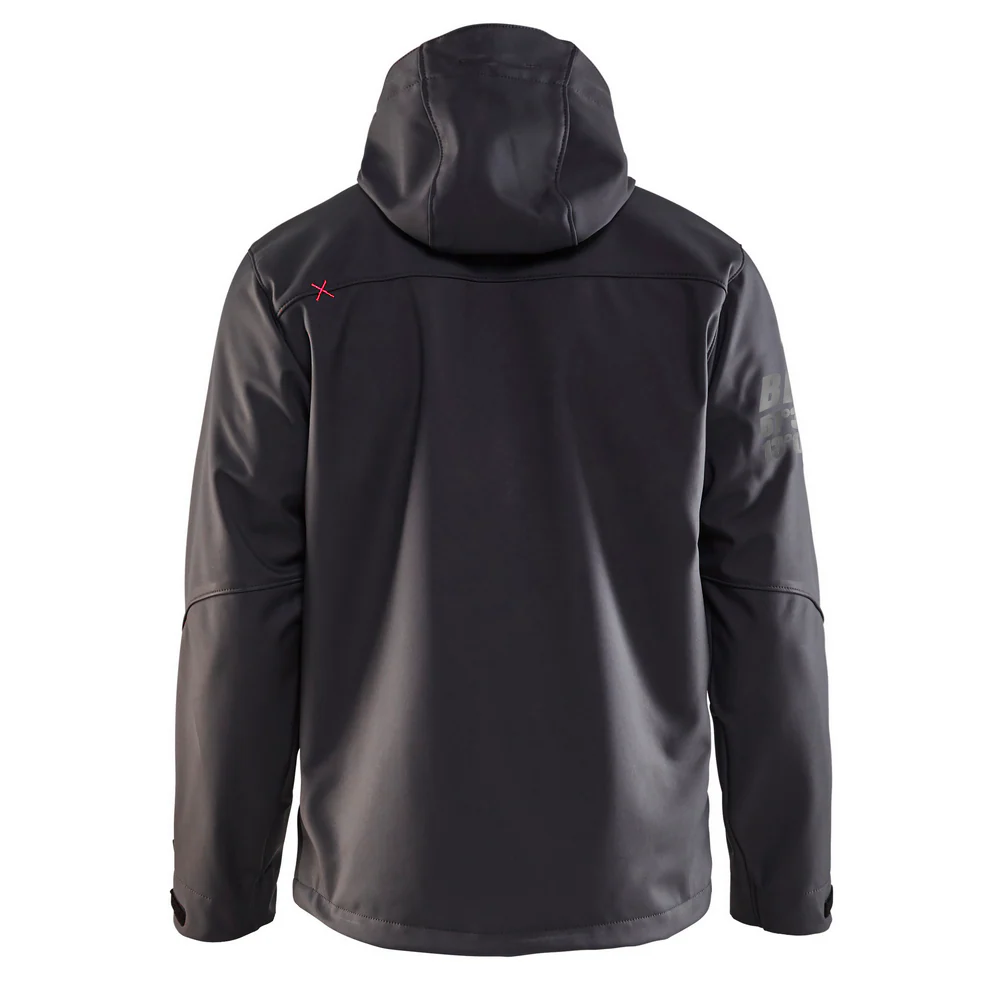 PRO SOFTSHELL JACKET - 9756-Dark Grey/Red | Blaklader 49392517 - Image 2