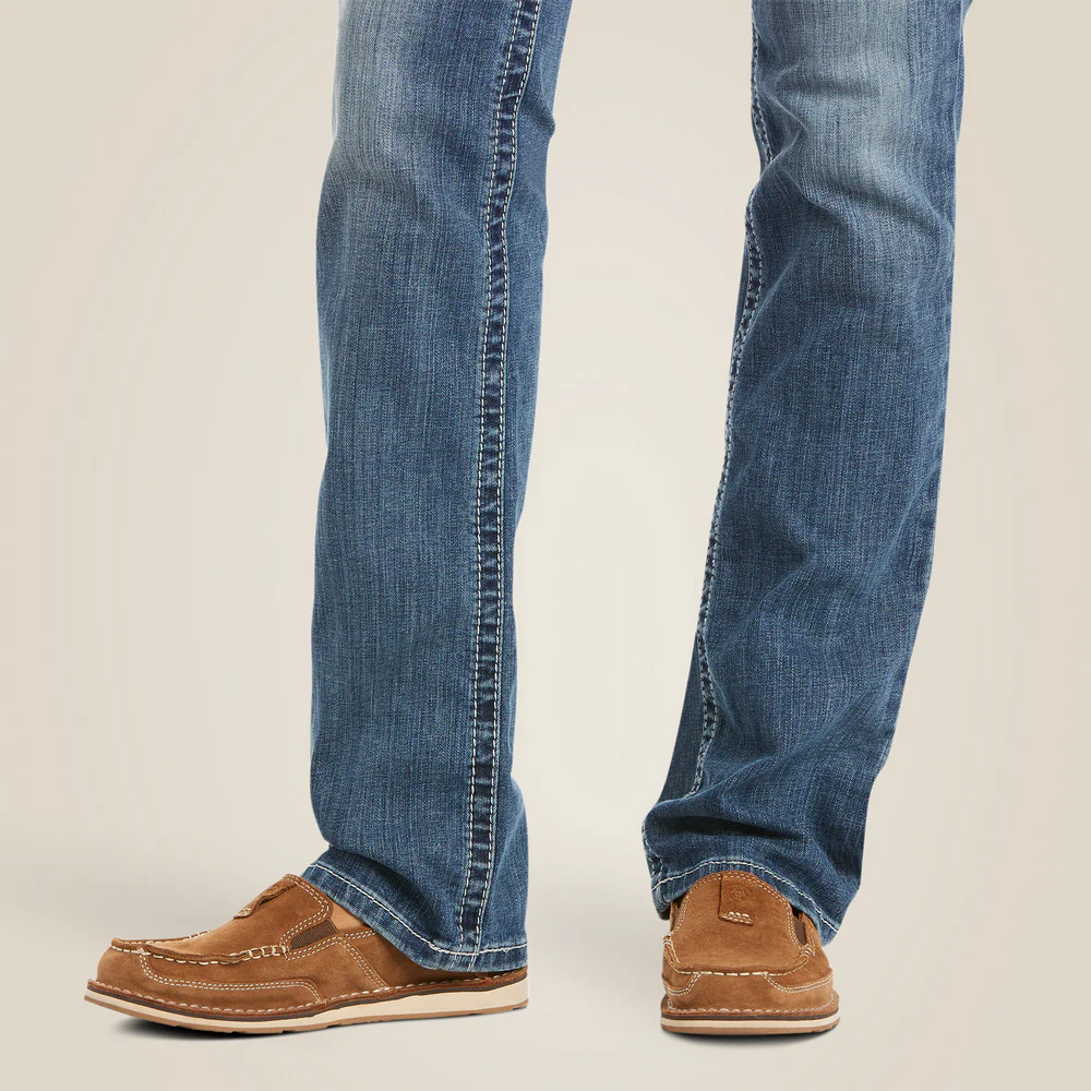 R.E.A.L. Mid Rise  Icon Stackable Straight Leg Jean - 400-Rainstorm | Ariat 10017217 - Image 3