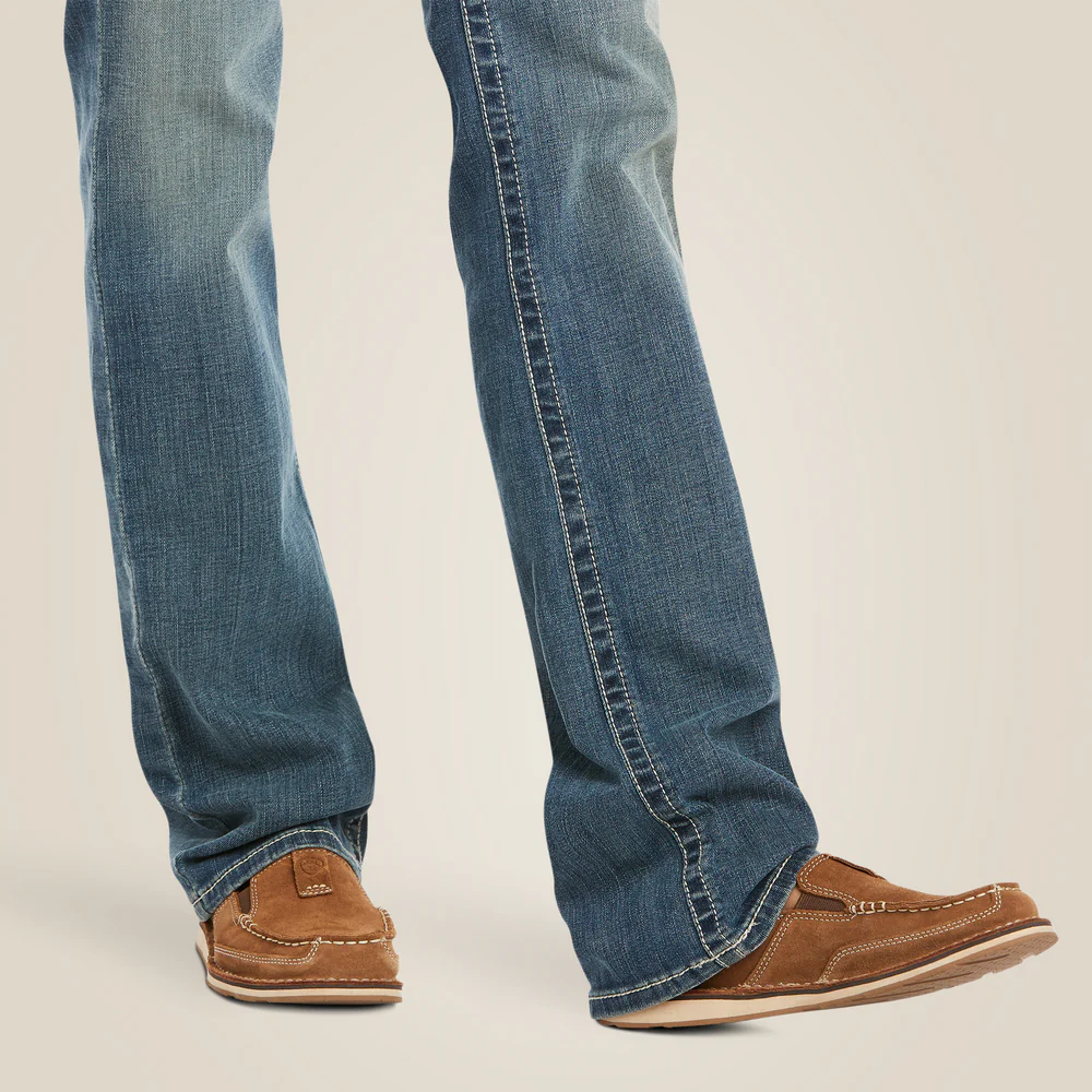 R.E.A.L. Mid Rise  Icon Stackable Straight Leg Jean - 400-Rainstorm | Ariat 10017217 - Image 5