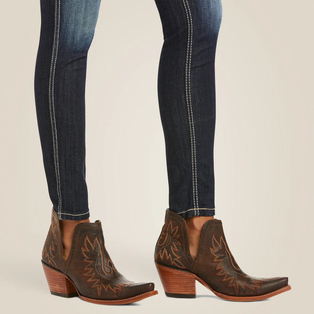 R.E.A.L. Mid Rise Stretch Outseam Ella Skinny Jean - 400-Celestial | Ariat 10018357 - Image 3