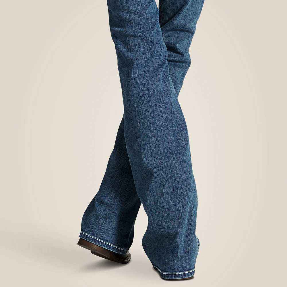 R.E.A.L. Mid Rise Whipstitch Boot Cut Jean - 400-Rainstorm | Ariat 10016202 - Image 4