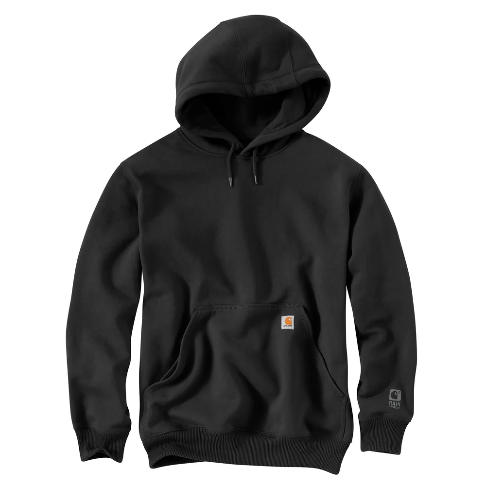 RAIN DEFENDER PAXTON HEAVYWEIGHT HOODED SWEATSHIRT - 001-Black | Carhartt 100615 - Image 2