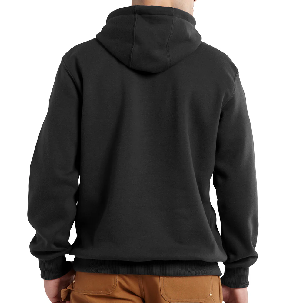 RAIN DEFENDER PAXTON HEAVYWEIGHT HOODED SWEATSHIRT - 001-Black | Carhartt 100615 - Image 3