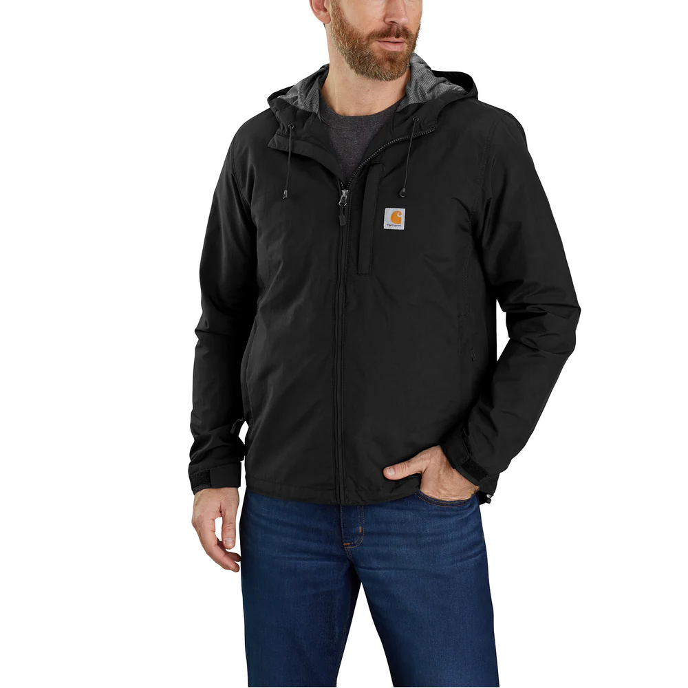 Rain Defender® Relaxed Fit Lightweight Jacket - N04-Black | Carhartt 104671 - Image 5