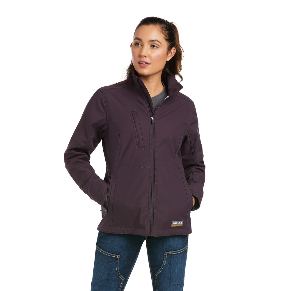 REBAR CANVAS SOFTSHELL JACKET - 500-Purple | Ariat 10037661
