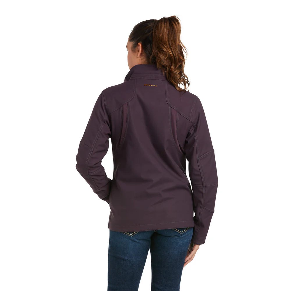 REBAR CANVAS SOFTSHELL JACKET - 500-Purple | Ariat 10037661 - Image 2