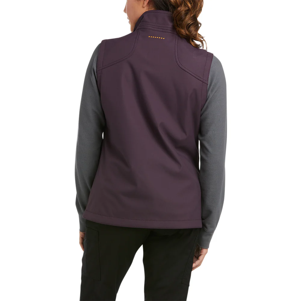 REBAR CANVAS SOFTSHELL VEST - 500-Purple | Ariat 10037625 - Image 2