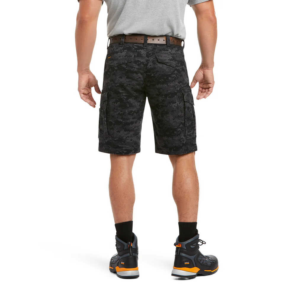 REBAR CARGO SHORTS - 001-Black | Ariat 10034682 - Image 2