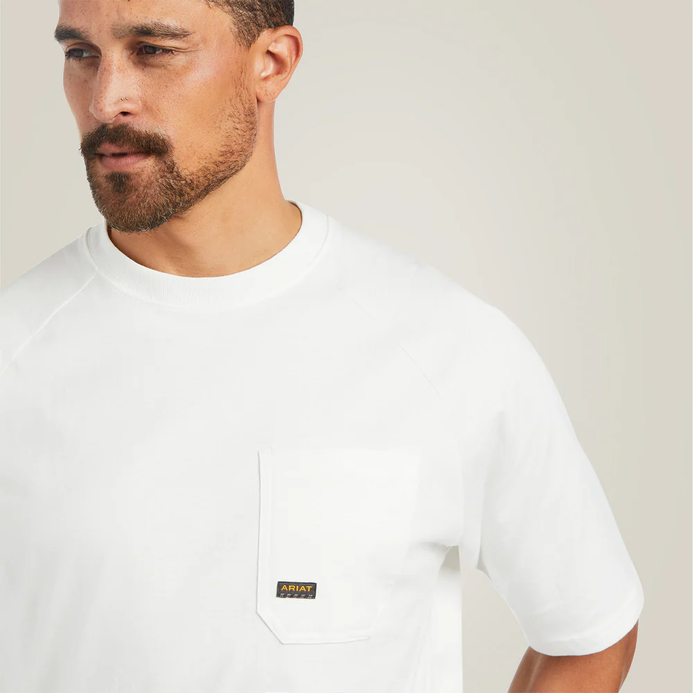 Rebar Cotton Strong T-Shirt - 100-White | Ariat 10039336 - Image 2