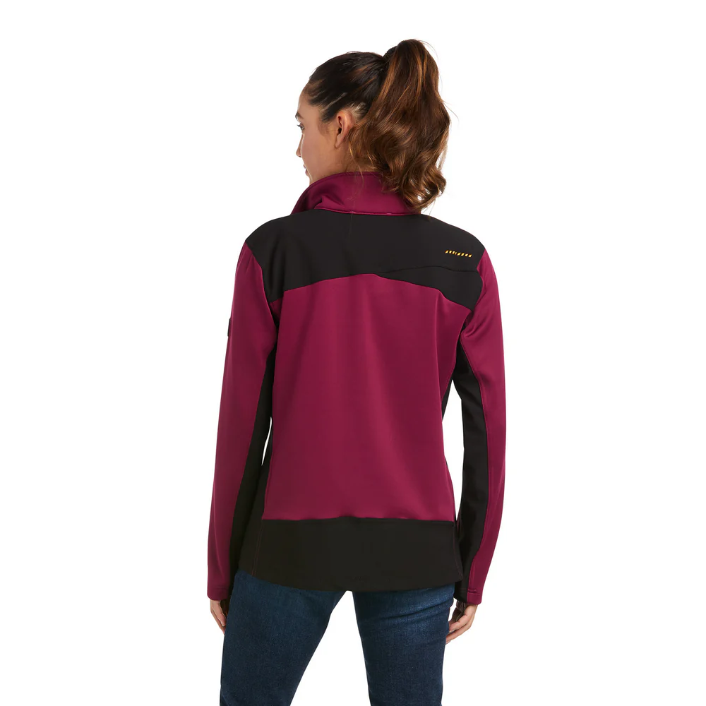 REBAR DRI-TECH FULL-ZIP HYBRID FLEECE JACKET - 500-Purple | Ariat 10037601 - Image 2
