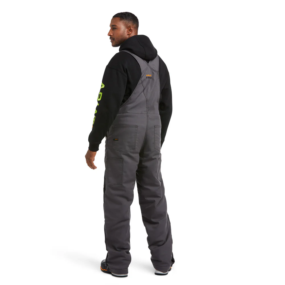 REBAR DURACANVAS INSULATED BIB - 020-Gray | Ariat 10036680 - Image 2