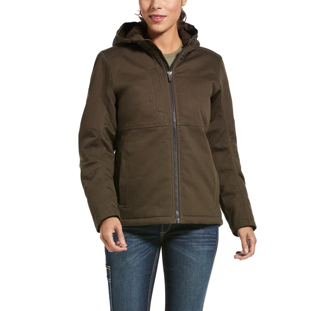 REBAR DURACANVAS INSULATED JACKET - 200-Brown | Ariat 10032918