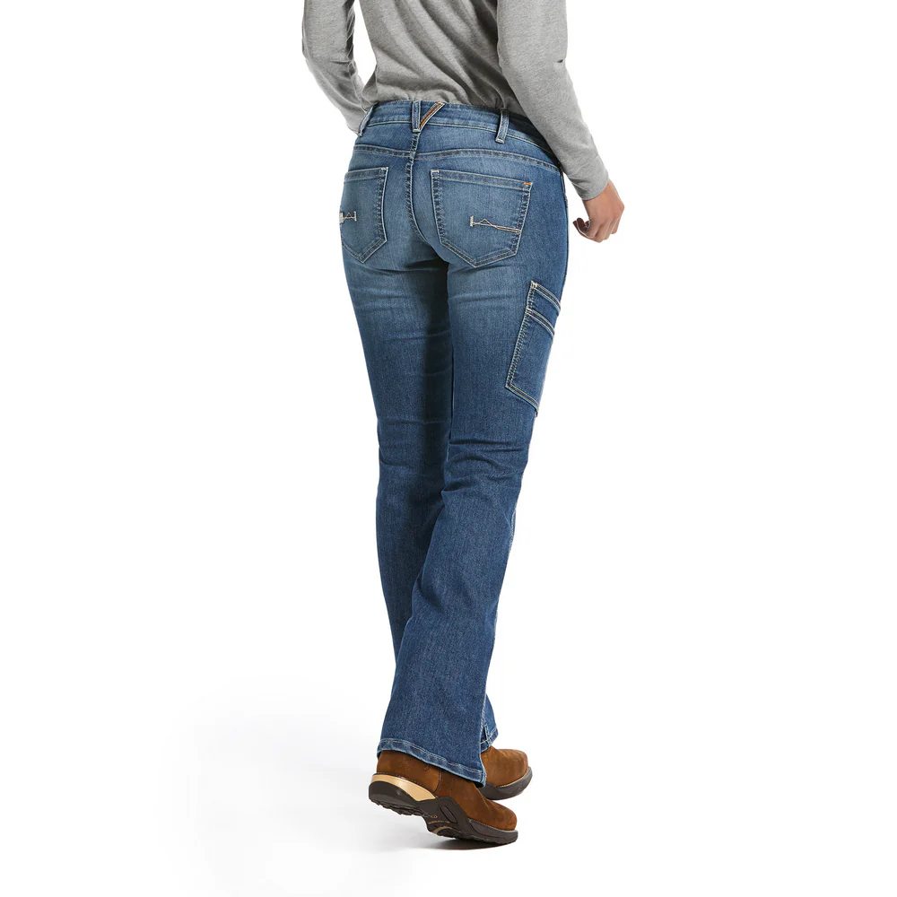 REBAR DURASTRETCH RAVEN BOOT JEAN - 400-Blue | Ariat 10032461 - Image 2