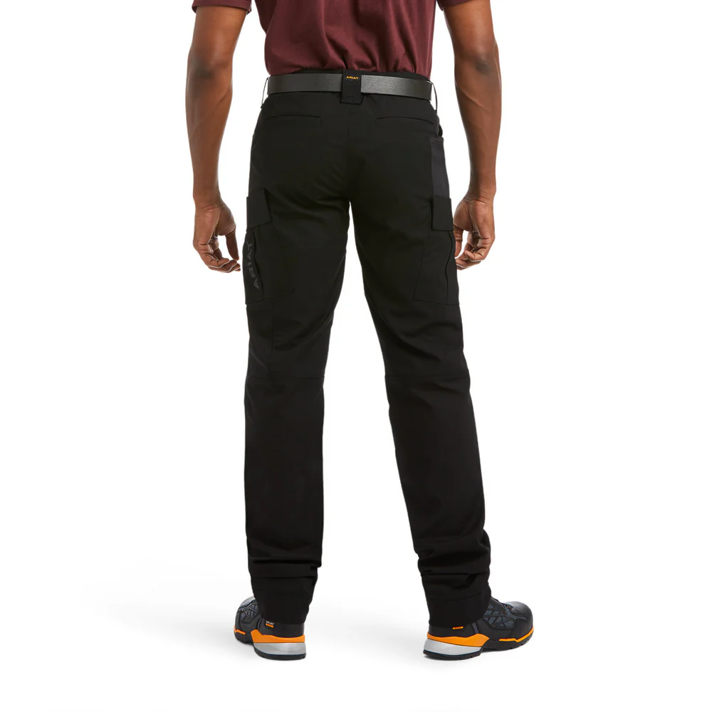 REBAR DURASTRETCH RIPSTOP CARGO PANT - 001-Black | Ariat 10036682 - Image 2