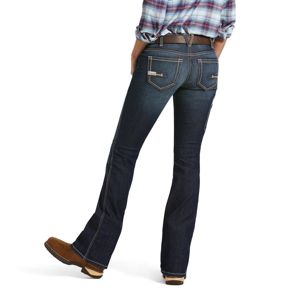REBAR DURASTRETCH RIVETER BOOT JEAN - 400-Blue | Ariat 10032462 - Image 2