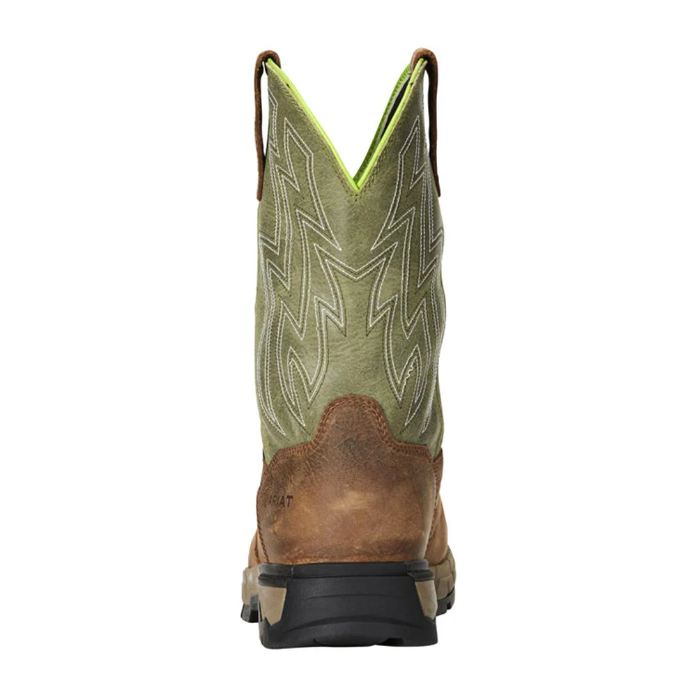 REBAR FLEX WESTERN H2O COMPOSITE TOE WORK BOOT - 200-Brown | Ariat 10021486 - Image 3